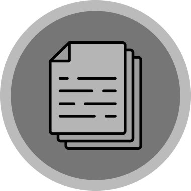 Belge. Web simgesi basit tasarım