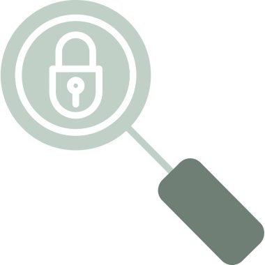 Kilit. Web simgesi basit illüstrasyon