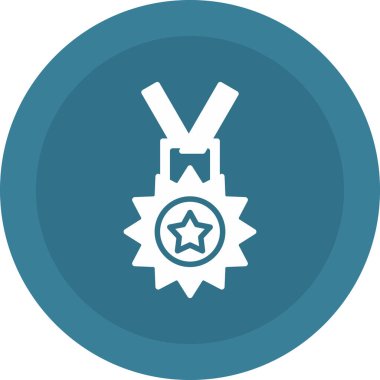 Madalya. Web simgesi basit illüstrasyon