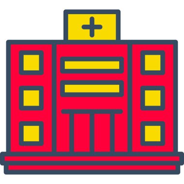 Hastane Simgesi Vektör İllüstrasyonu