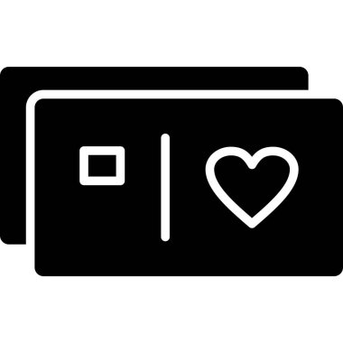 aşk simgesi, vektör illüstrasyonu