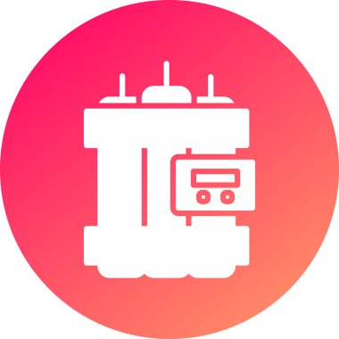 benzersiz radyo hattı vektör simgesi