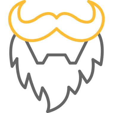 Bir sakal simgesinin vektör çizimi