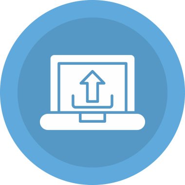 Yükle. Web simgesi basit illüstrasyon