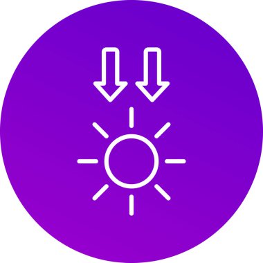 Güzel Güneş Kabartma Vektörü Simgesi