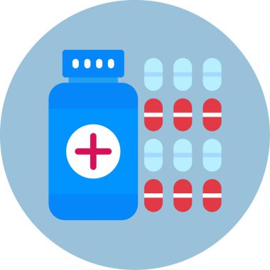 Tıbbi hap vektör simgesi