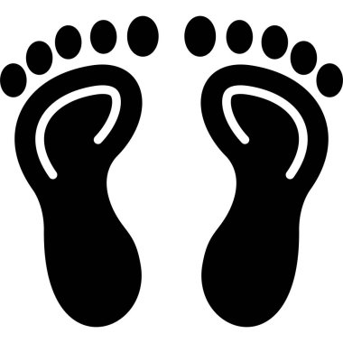 bebek ayak izleri vektör illüstrasyonu