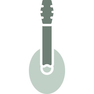 Bir müzik aleti simgesinin vektör illüstrasyonu