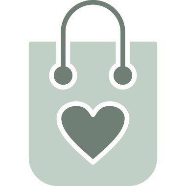 paket kalp aşk simgesi ana hatları biçiminde