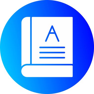 Kitap simgesinin vektör illüstrasyonu