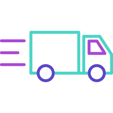 kargo minibüsü simgesi taslak biçiminde