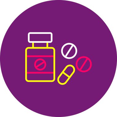 Vektör illüstrasyonu, tıbbi simge