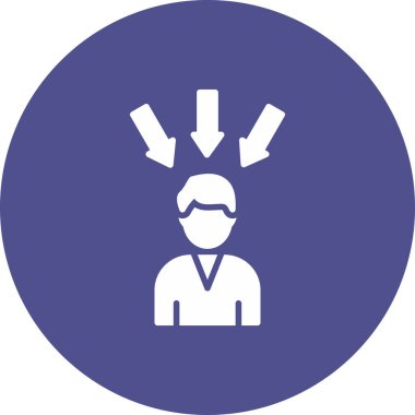 Sakal ikonu vektör illüstrasyonlu adam