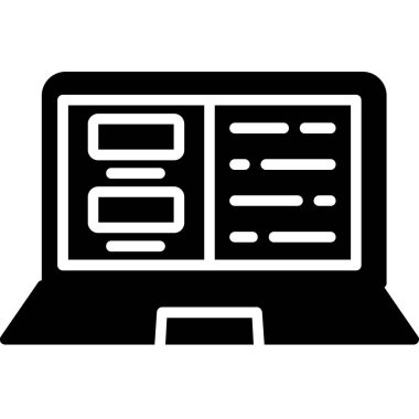 dizüstü bilgisayar simgesi, basit biçim