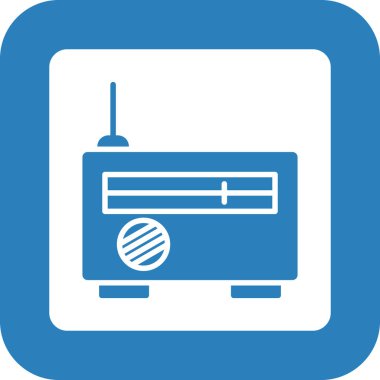 Radyo simgesinin vektör illüstrasyonu