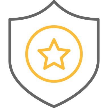 Rozet simge vektör çizim