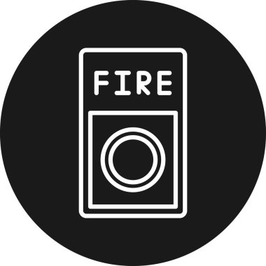 Vektör ikonunu ateşle. Beyaz arkaplanda basit vektör logosu izole edildi