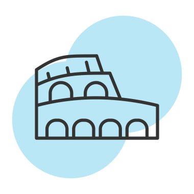 Bina. Web simgesi basit illüstrasyon