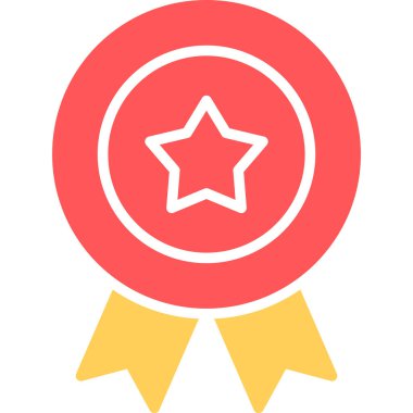 Madalya. Web simgesi basit illüstrasyon