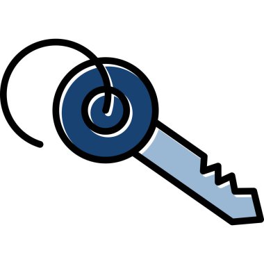 anahtar simgesi. vektör illüstrasyonu