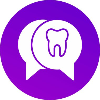 Diş. Web simgesi basit illüstrasyon