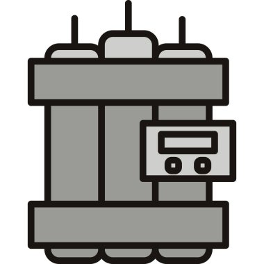 Robot simgesi. özet çizimi