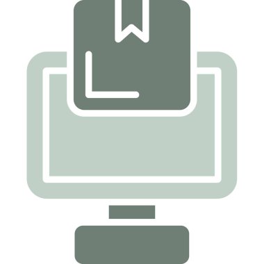 Yazıcı. Web simgesi basit tasarım