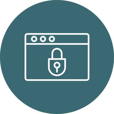 Web simgesi vektör illüstrasyonu