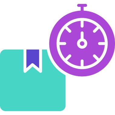 saat vektör simgesi modern illüstrasyon