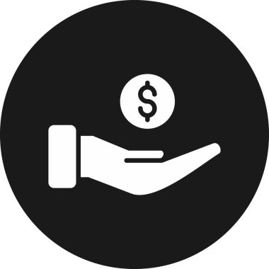 Dolar. Web simgesi basit tasarım