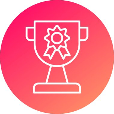 Beyaz arkaplanda izole edilmiş renkli çay ikonu. Gradyan beyaz dinamik düğmesi. vektör illüstrasyonu