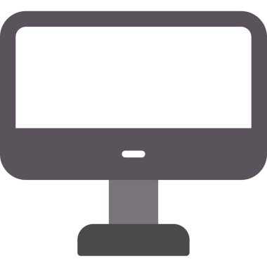 bilgisayar ekranı simgesi. Web tasarımı için basit bilgisayar görüntüleme vektör simgesi