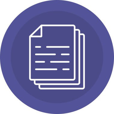 Belge. Ağ simgesi. resimleme