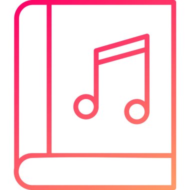 Müzik simgesinin vektör illüstrasyonu