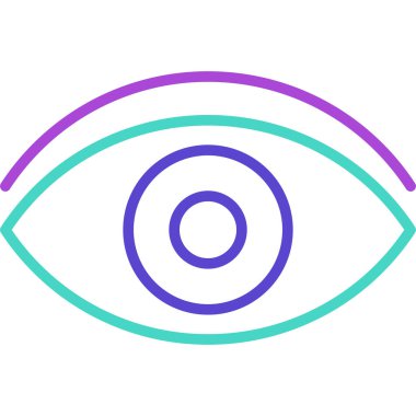 Göz simgesi vektör illüstrasyonu