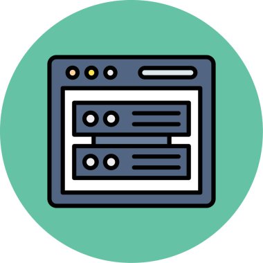 tarayıcı web simgesi, vektör illüstrasyonu, tasarım