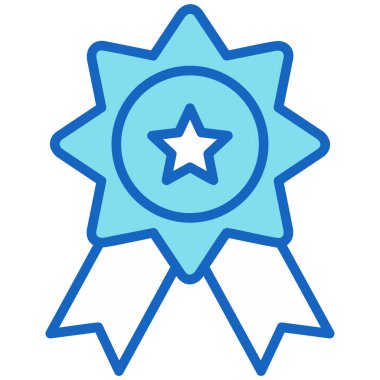 Madalya. Web simgesi basit illüstrasyon