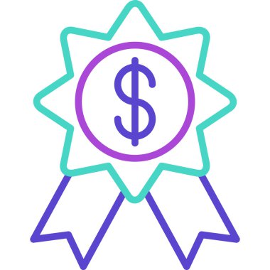 Dolar. Web simgesi basit tasarım