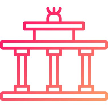 Modern binanın vektör illüstrasyonu