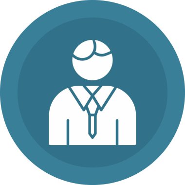 İş insanları simgesinin vektör illüstrasyonu