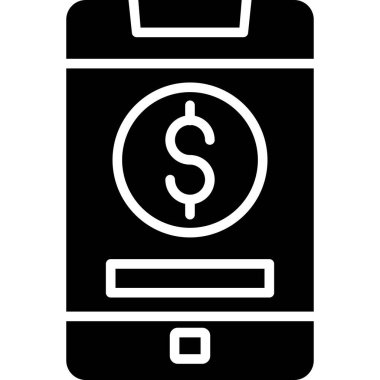 bankacılık ve finans düz vektör simgesi.