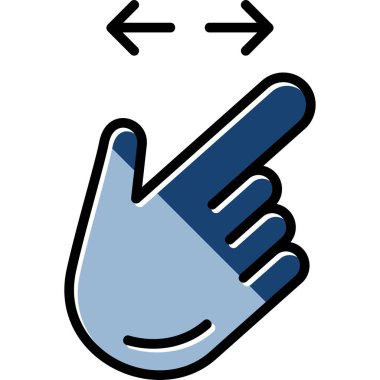 parmak jest simgesi tam taslak biçiminde