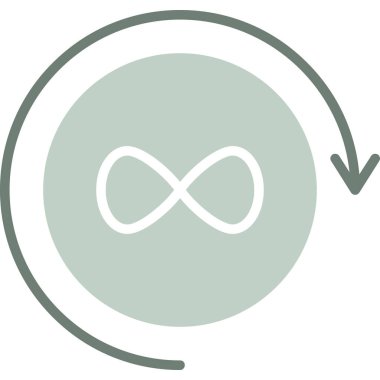 İzole edilmiş tek bir spiral simgenin vektör çizimi