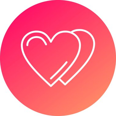 kalp simgesi, vektör illüstrasyonu