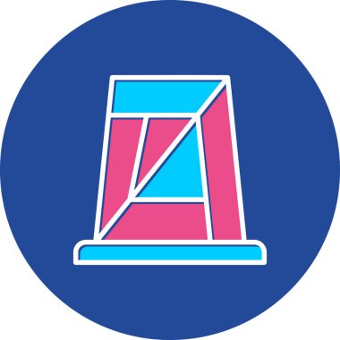 b harfinin vektör çizimi