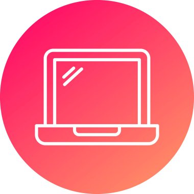 Bilgisayar. Web simgesi basit illüstrasyon