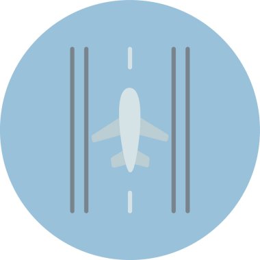 Uçak simgesinin vektör illüstrasyonu