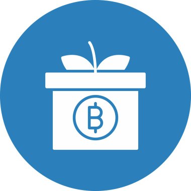 Kripto para birimi. Web simgesi basit illüstrasyon