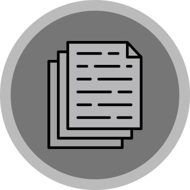 Dosya simgesinin vektör illüstrasyonu