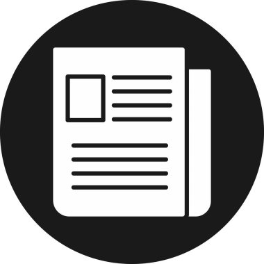 belge simgesi vektör illüstrasyonu